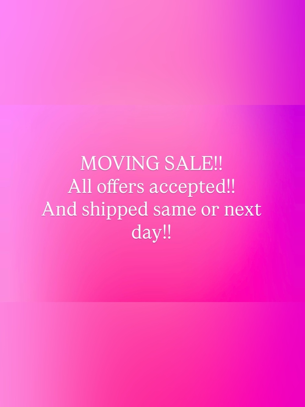 Clear the shelves!!